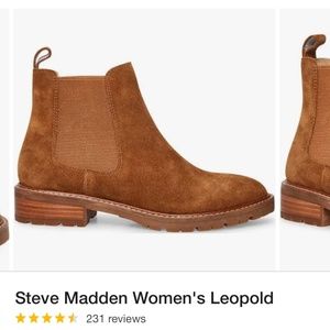 Steve Madden women’s Leopold chelsea boots cognac